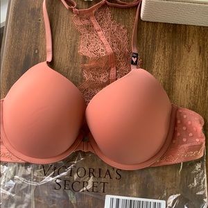 Peach VS Lace Racerback Tshirt Bra